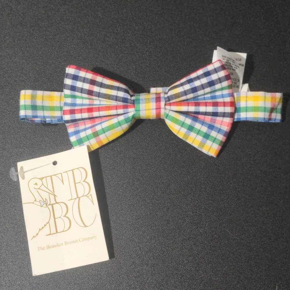 TBBC Baby Boy Baylor Broadcloth Plaid Bowtie. Size 2-12 Months NWT